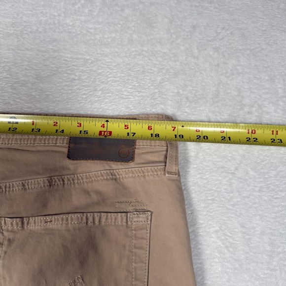 AG Adriano Goldschmied Everett Pants Mens 38x32 Beige Slim Straight Stretch - Picture 13 of 16